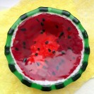 Master-class "Plate Watermelon" in the technique of fusing