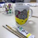 Master-class "Painting mugs"